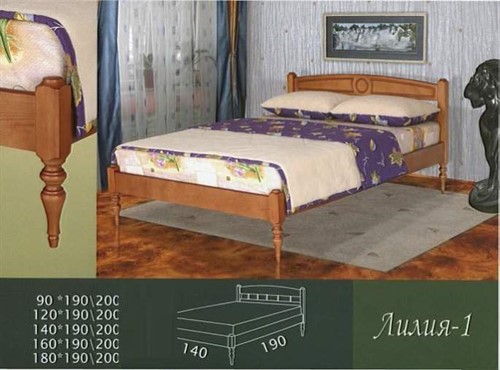 Кровать Лилия 1 - фото 124413