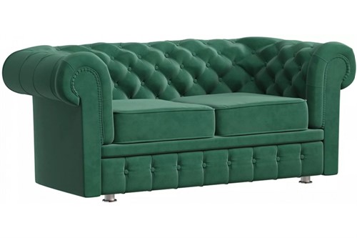 Диван Честер Plush Green - фото 127583