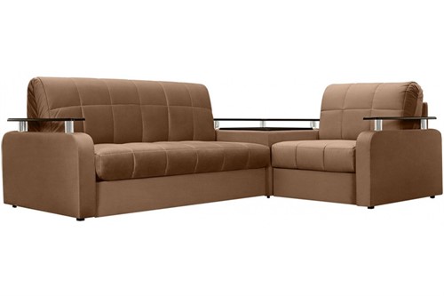 Диван угловой Карина-2 Plush Brown - фото 139960