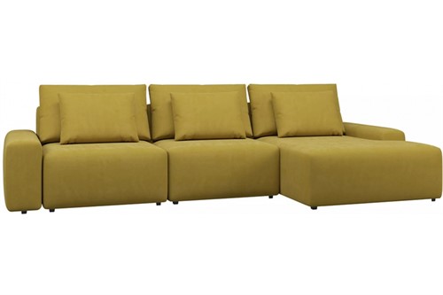 Диван модульный Гунер-2 Plush Yellow - фото 141754