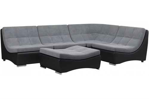 Диван модульный угловой Монреаль-6 Plush Grafit - фото 142139