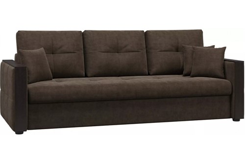 Диван Валенсия Plush Brown евро - фото 142469