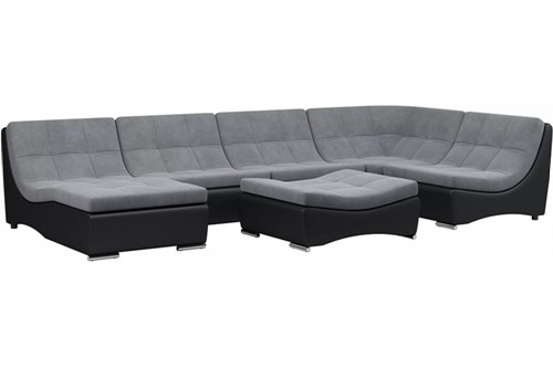 Диван модульный угловой Монреаль-7 Plush Grafit - фото 143564