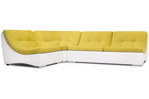 Диван модульный угловой Монреаль-2 Plush Yellow - фото 146193