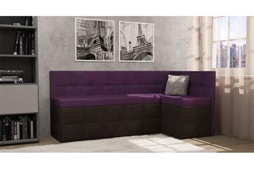 Кухонный диван Токио (Домино) Комби Violet угловой - фото 148440