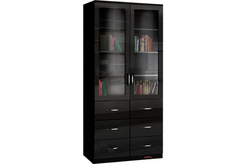 Шкаф книжный Моне 2.5 глянцевый МДФ - фото 163377