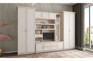 Стенка Афина 4 экокожа