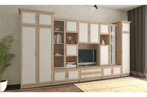 Стенка Афина 6 экокожа