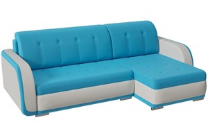 Диван угловой Генри (Агата) Blue Еврокнижка