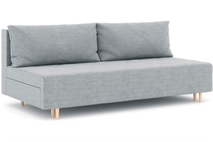 Диван прямой Милли-3 Дрим Light Grey без подлокотников