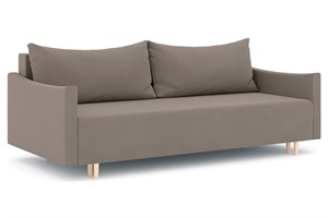 Диван прямой Смайл Light Brown с подлокотниками