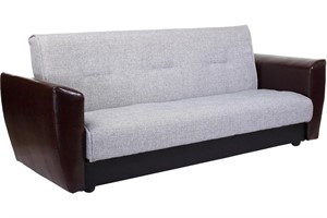 Диван прямой Амстердам Grey Black книжка