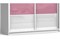 Шкаф-купе Боско 7 White/pink - фото 138189