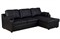 Диван угловой Берета Nero кожаный - фото 139611