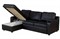 Диван угловой Берета Nero кожаный - фото 139615