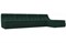 Диван модульный Монреаль Plush Green дельфин - фото 141057