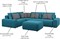 Диван модульный угловой Гунер-1 Plush Blueит - фото 142497