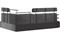 Диван угловой Карина (Каштан) Plush Grafit - фото 142868