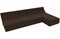 Диван модульный Монреаль Вельвет Brown дельфин - фото 146069
