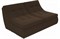 Диван модульный Монреаль Вельвет Brown дельфин - фото 146072