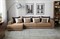 Диван угловой Мэдисон Люкс Plush Beige Макси - фото 146192