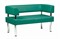 Диван офисный Бизнес 122х78 Бирюзовый - фото 146688