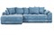 Диван угловой Стиль (Модерн, Nordkisa) Blue - фото 146940