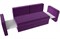 Диван детский Смарт Вельвет Фиолетовый-Black - фото 147339