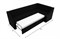 Кухонный диван Мерлин Вельвет Black угловой - фото 147411