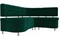 Кухонный диван Вегас Plush Green угловой - фото 148056