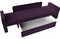 Диван детский Смарт Велюр Фиолетовый-Black - фото 148768