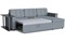 Диван Угловой Атланта Классик Грей со столом дельфин - фото 148922