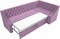 Кухонный диван Мерлин Вельвет Лилак угловой - фото 148961
