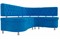 Кухонный диван Вегас Plush Blue угловой - фото 149631