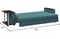 Диван прямой Атланта-Эконом Лагуна со столиком - фото 149790