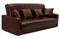 Диван прямой Престиж коричневый 140см книжка - фото 150070