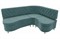 Кухонный диван Вегас Plush Бирюза угловой - фото 150656