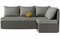 Диван угловой Берта Gray дельфин - фото 150926