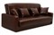 Диван прямой Престиж коричневый книжка - фото 152586