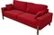 Диван прямой Хангель Plush Red - фото 154815