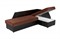 Диван угловой Андора вельвет браун дельфин - фото 155290