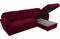 Диван угловой Бостон Вельвет Red - фото 155537