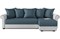 Диван угловой Слим (Сохо) Blue еврокнижка - фото 156001