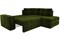 Диван угловой Леос micro-velvet Green еврокнижка - фото 157382