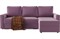 Диван угловой Порту (Торонто) Purple Дельфин - фото 157616