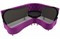 Кухонный диван Вегас Вельвет Black Фиолет угловой - фото 157832
