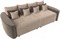 Диван прямой Бристоль Велюр Beigeевый-Коричневый - фото 157842