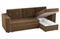Диван угловой Принстон micro-velvet Brown еврокнижка - фото 158000