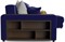 Диван угловой Дубай Simpl Еврокнижка Синий - фото 158205