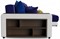 Диван угловой Дубай Simpl Еврокнижка Синий/Белый - фото 158212